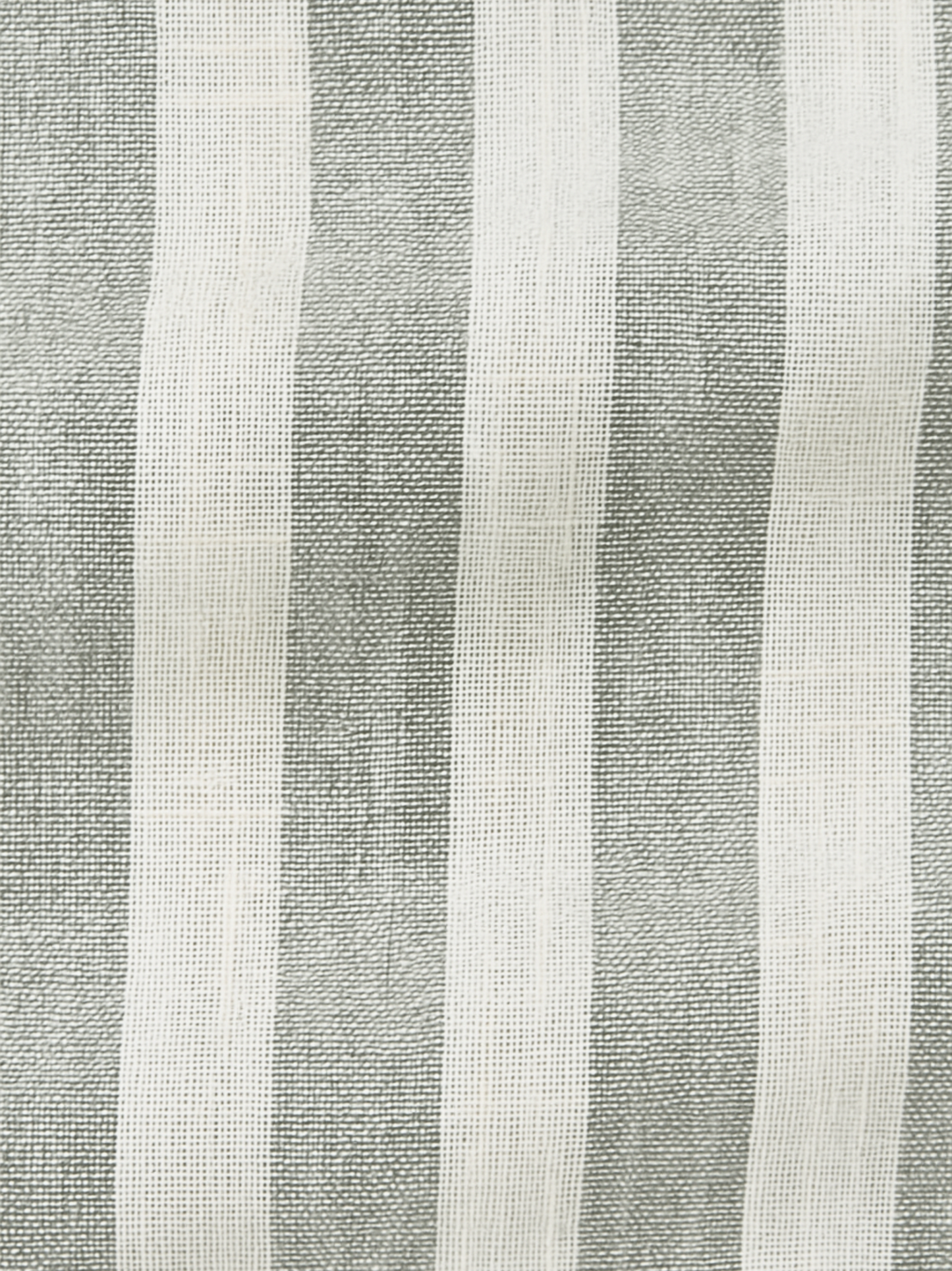 Striped Linen Shirt - Sage Green