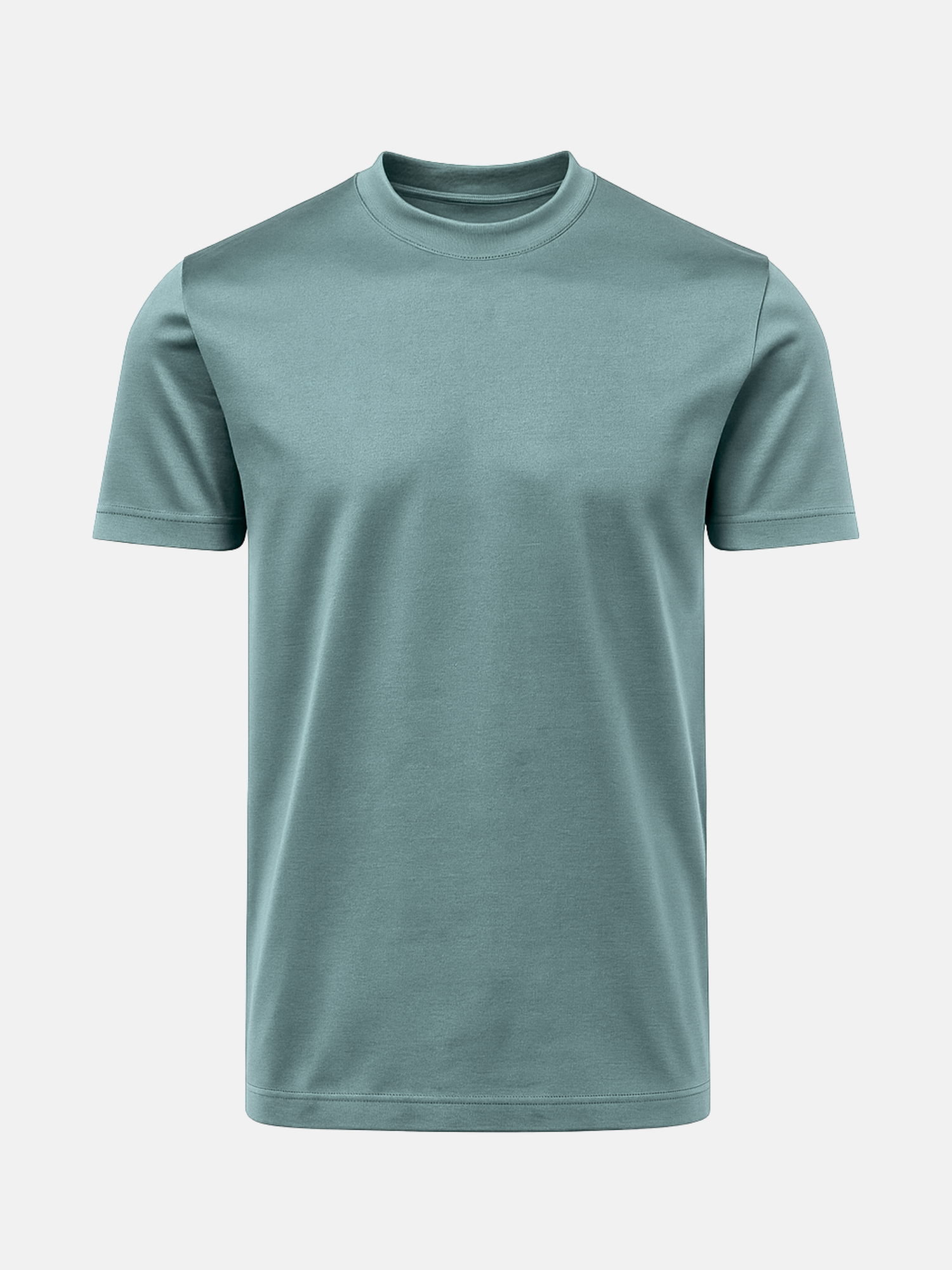 Mercerised Cotton T-Shirt - Light Blue