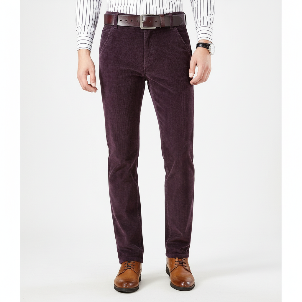 Tailored Fit Corduroy Trousers
